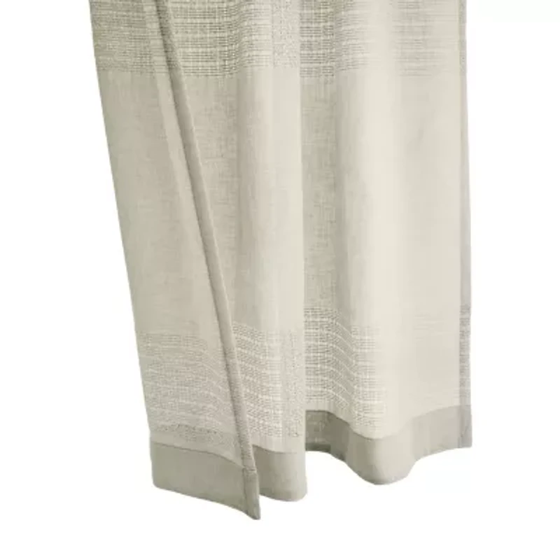 Lindsey Rod Pocket Back Tab Light-Filtering Single Curtain Panel