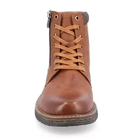 Vance Co Mens Metcalf Flat Heel Lace-Up Boots