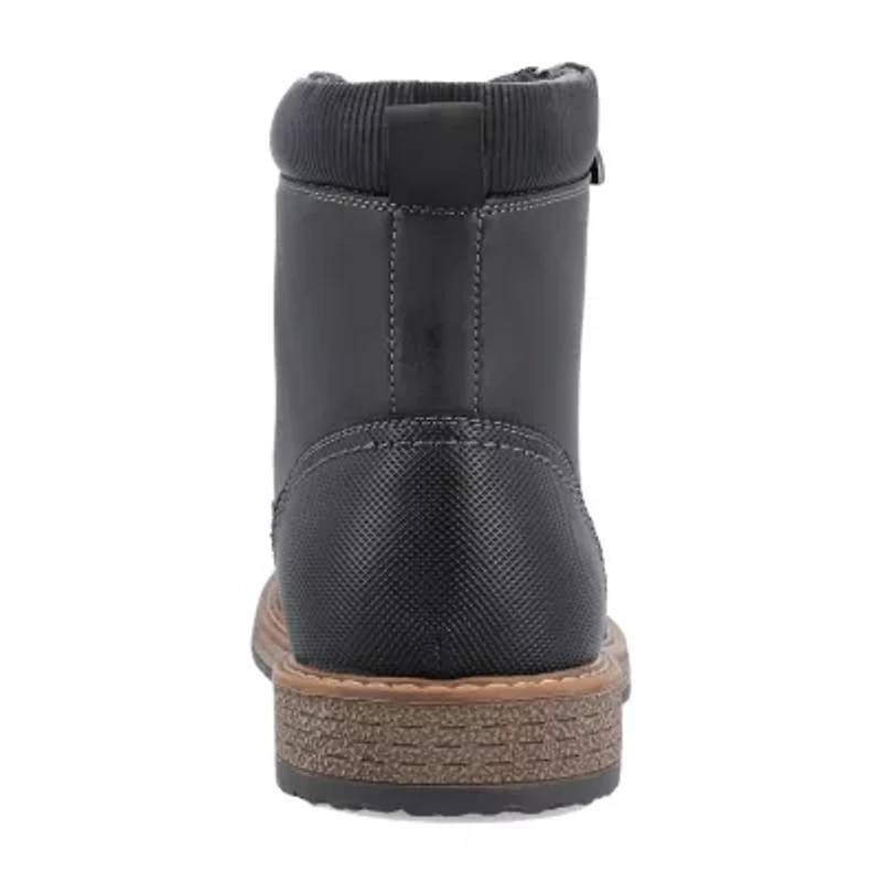 Vance Co Mens Metcalf Flat Heel Lace-Up Boots