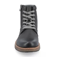 Vance Co Mens Metcalf Flat Heel Lace-Up Boots