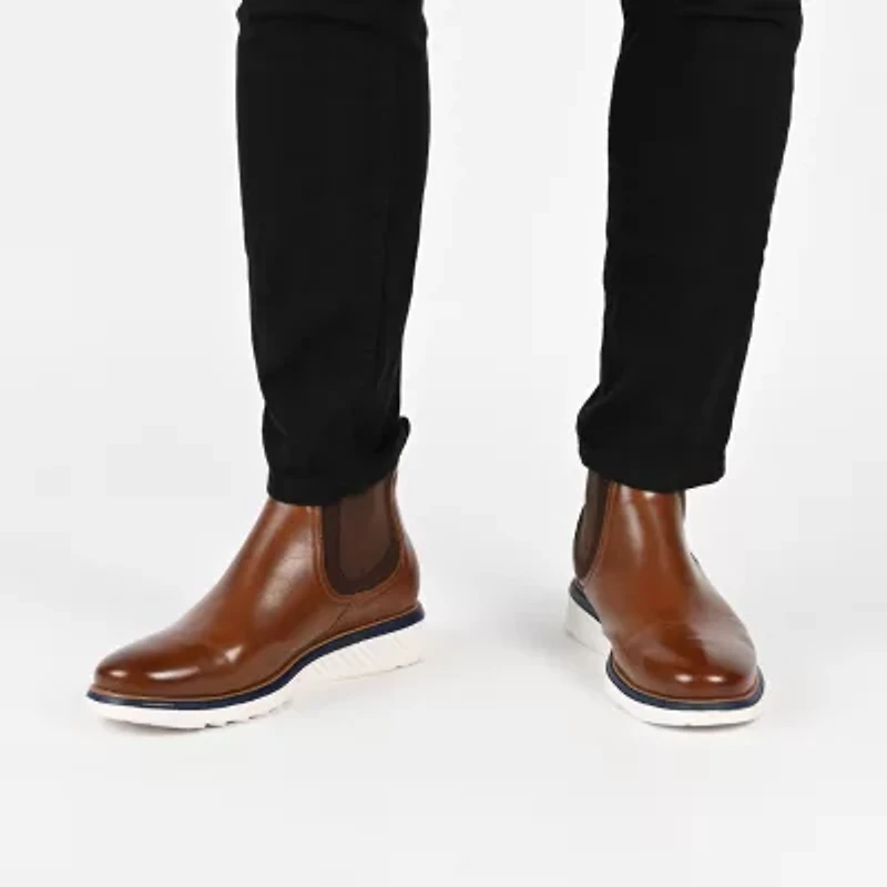 Vance Co Mens Hartwell Flat Heel Dress Boots