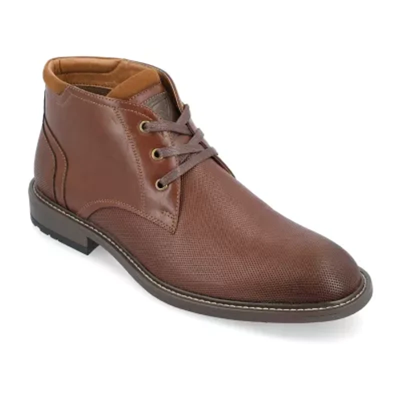 Vance Co Mens Vaughn Flat Heel Chukka Boots