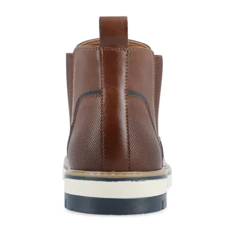 Vance Co Mens Waylon Flat Heel Chelsea Boots
