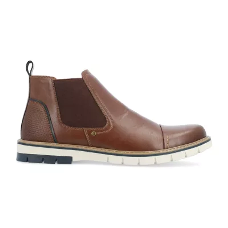 Vance Co Mens Waylon Flat Heel Chelsea Boots