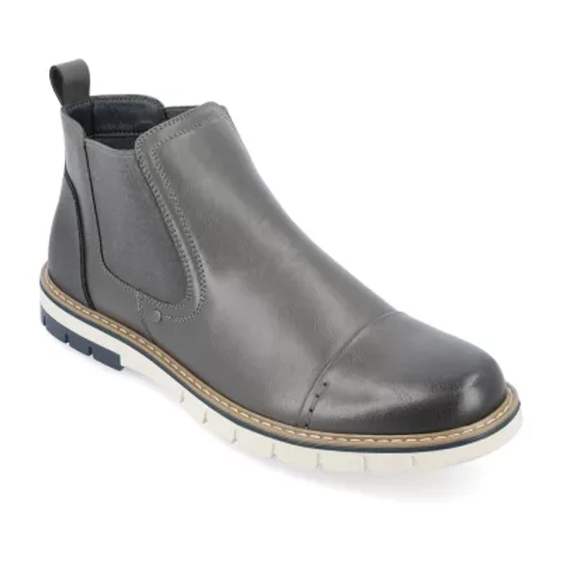 Vance Co Mens Waylon Flat Heel Chelsea Boots