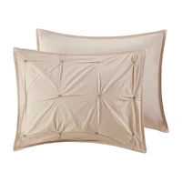 Ink+Ivy Masie 3 Piece Embroidered Cotton Duvet Cover Set