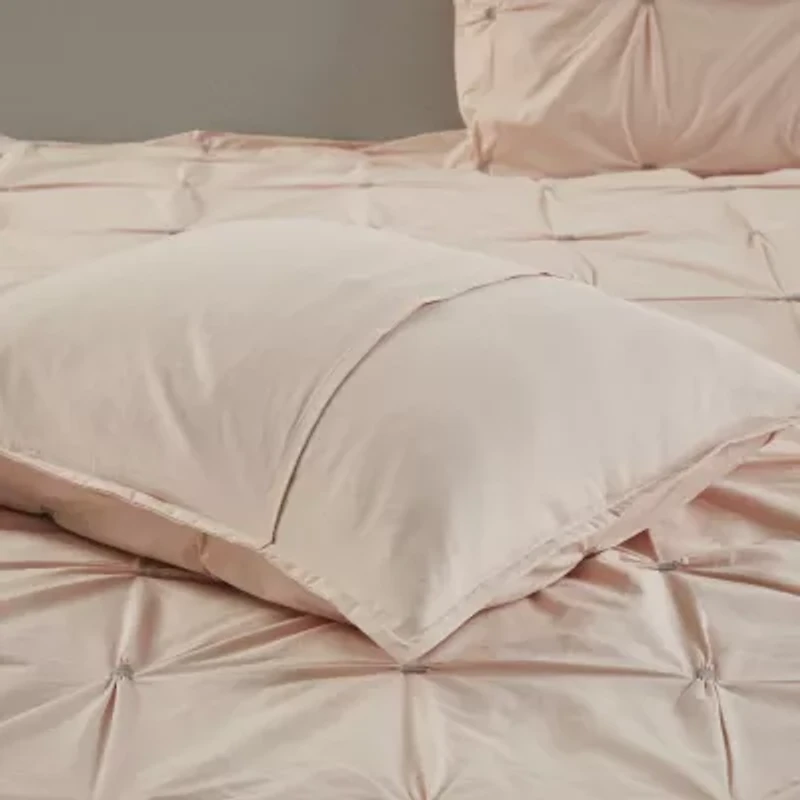 Ink+Ivy Masie 3 Piece Embroidered Cotton Duvet Cover Set