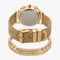 Jones N.Y. Mens Gold Tone Bracelet Watch 9780g-42-B27