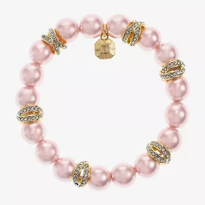 Monet Jewelry Womens Simulated Pearl Stretch Bracelet