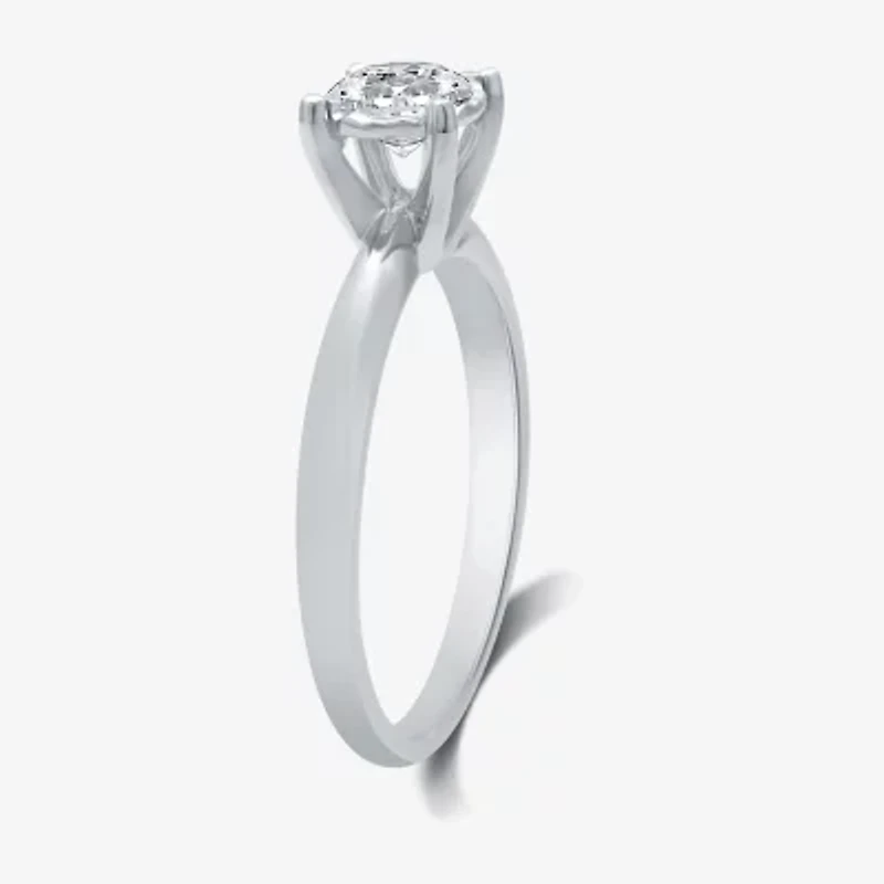 1 CT. T.W. Natural Diamond Round Solitaire Bridal Set 10K Gold