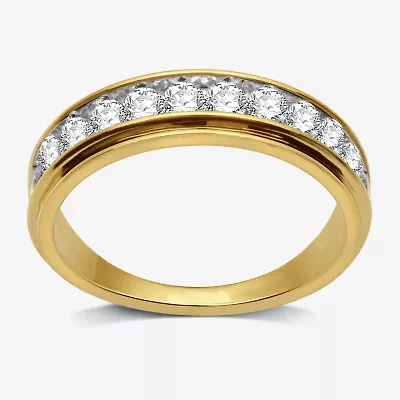 (H-I / I1) 1 CT. T.W. Lab Grown White Diamond 10K Gold Wedding Band