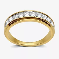 (H-I / I1) 1 CT. T.W. Lab Grown White Diamond 10K Gold Wedding Band