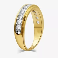 (H-I / I1) 1 CT. T.W. Lab Grown White Diamond 10K Gold Wedding Band