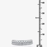 (H-I / I1) Womens 1/2 CT. T.W. Lab Grown White Diamond 10K Gold Anniversary Wedding Band
