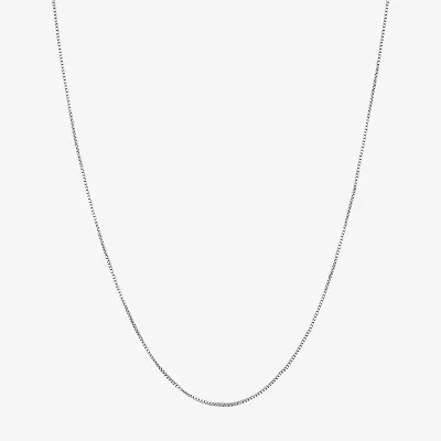Womens 14K Gold 16 Inch Box Chain Necklace