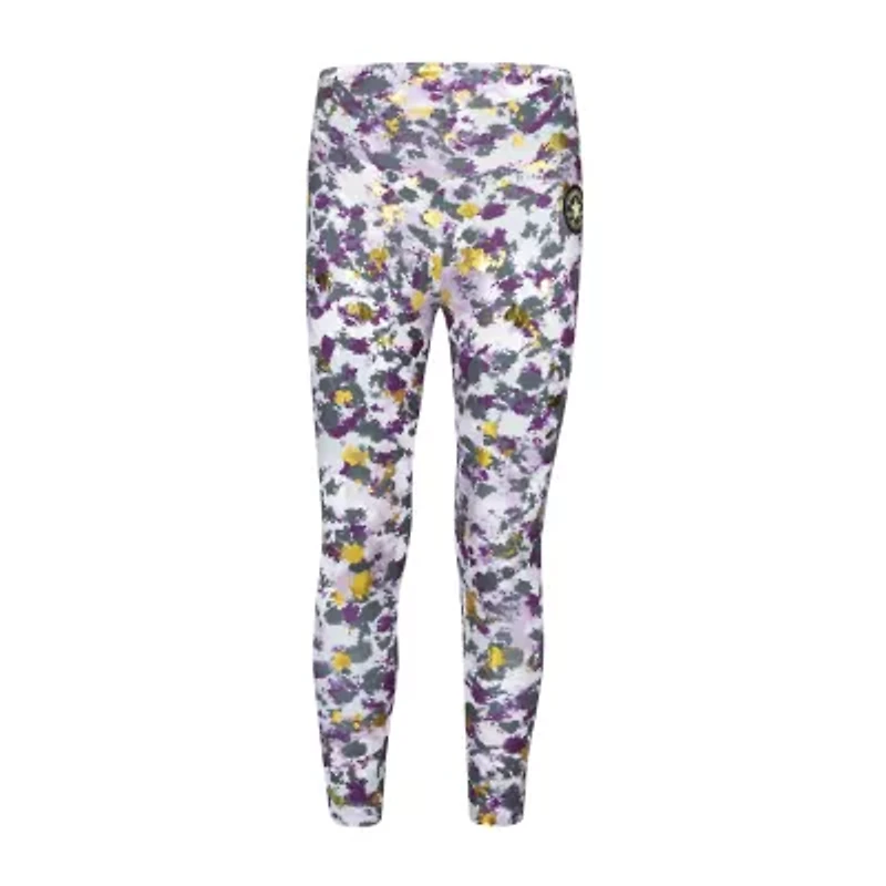 Converse Big Kid Girls High Rise Fleece Active Full Length Leggings