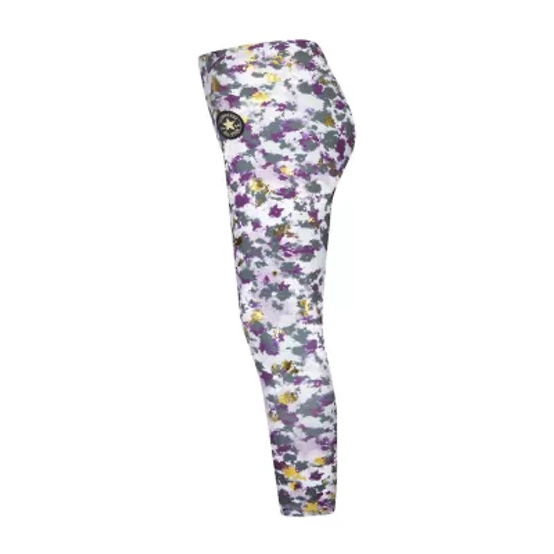 Converse Big Kid Girls High Rise Fleece Active Full Length Leggings