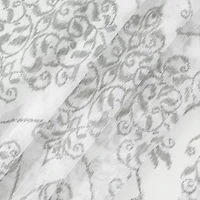 Fieldcrest Heritage Mirron Russell Print Grommet Top Sheer Single Curtain Panel