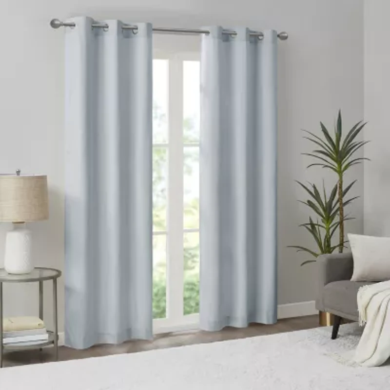 Madison Park Colm Grommet Top Energy Saving Blackout Set of 2 Curtain Panel