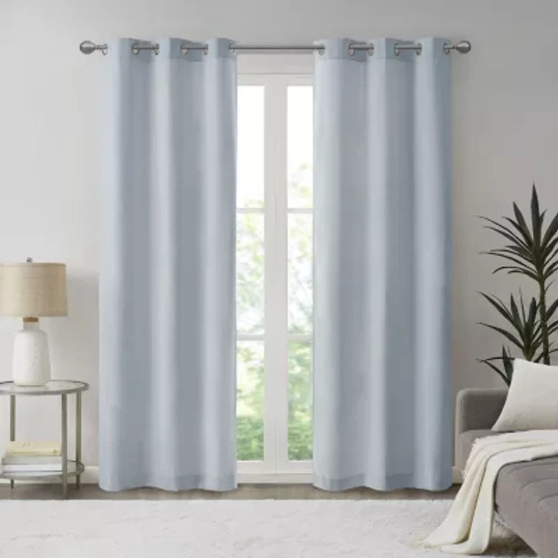Madison Park Colm Grommet Top Energy Saving Blackout Set of 2 Curtain Panel