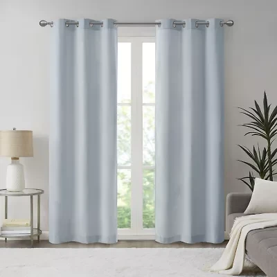 Madison Park Colm Grommet Top Energy Saving Blackout Set of 2 Curtain Panel