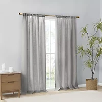 Madison Park Suvi Rod Pocket Light-Filtering Set of 2 Curtain Panel