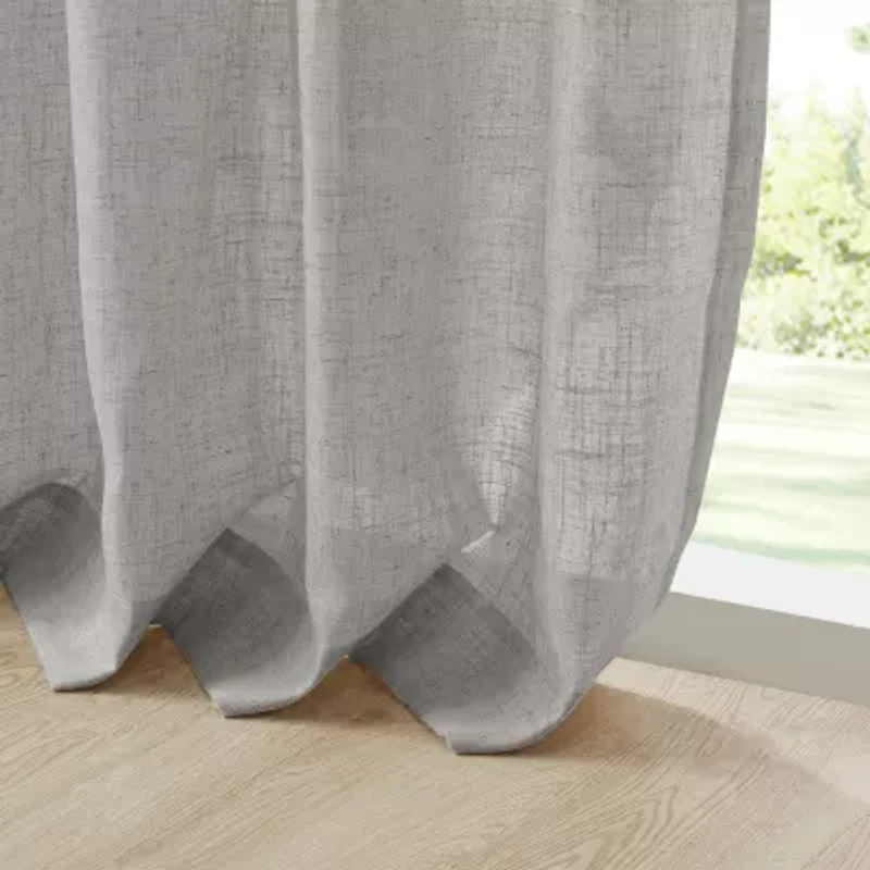 Madison Park Suvi Rod Pocket Light-Filtering Set of 2 Curtain Panel