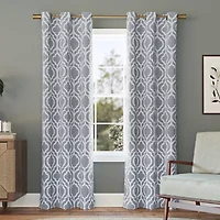 Sun Zero Eldon Grommet Top Blackout Single Curtain Panel