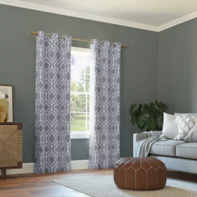 Sun Zero Eldon Grommet Top Blackout Single Curtain Panel