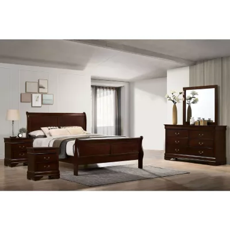 Lihte 5 Piece Wooden Bedroom Set