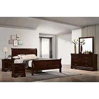 Lihte 5 Piece Wooden Bedroom Set