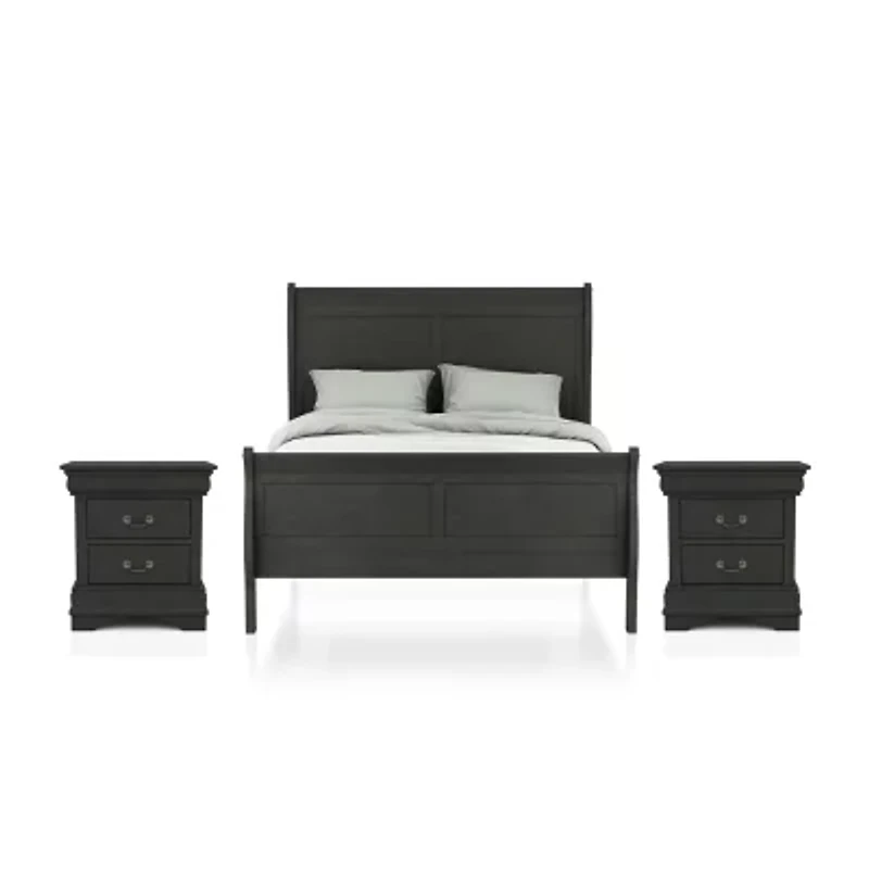 Lihte Piece Wooden Bedroom Set