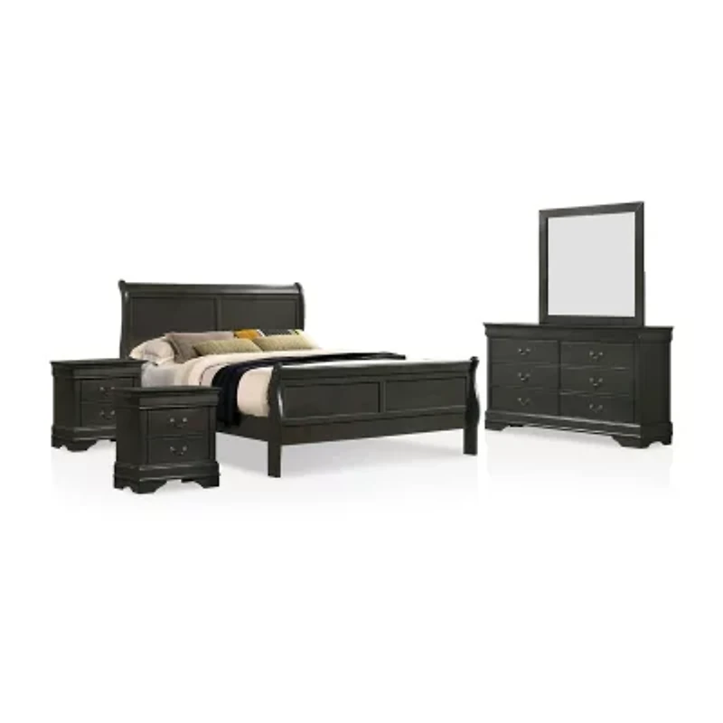 Lihte 5 Piece Wooden Bedroom Set