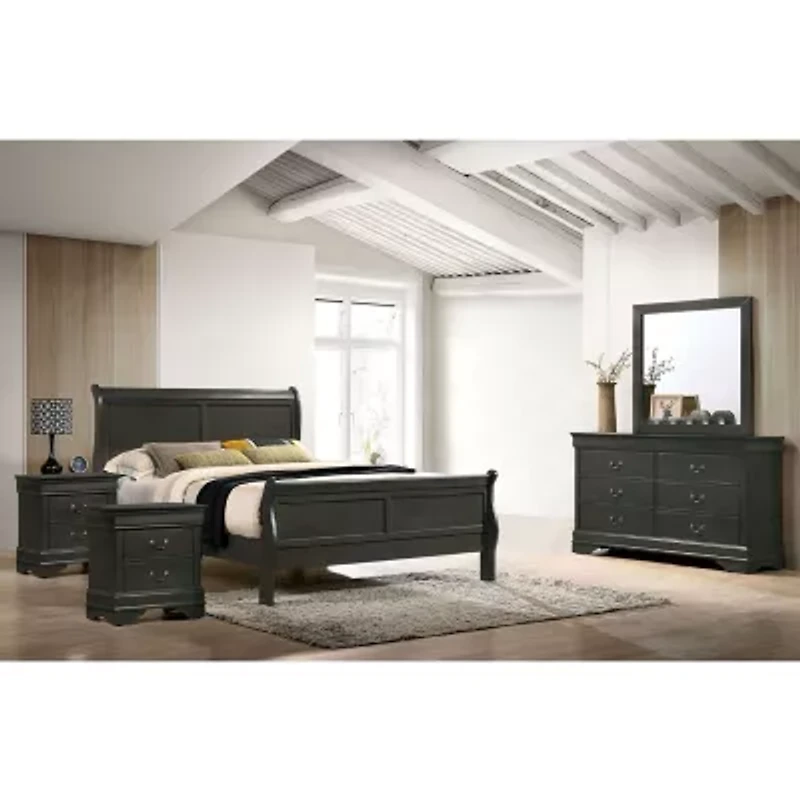 Lihte 5 Piece Wooden Bedroom Set