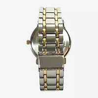 Geneva Geneva Mens Two Tone Bracelet Watch Mac8145jc