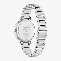 Citizen Cinderella Princess Womens Silver Tone Stainless Steel Bracelet Watch Fe7041-51w