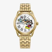 Citizen Mickey and Friends Mickey Mouse Womens Gold Tone Stainless Steel Bracelet Watch Fe7093-57w