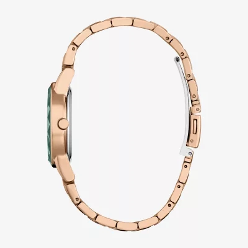 Citizen Ariel Princess The Little Mermaid Womens Rose Goldtone Stainless Steel Bracelet Watch Ga1073-63w