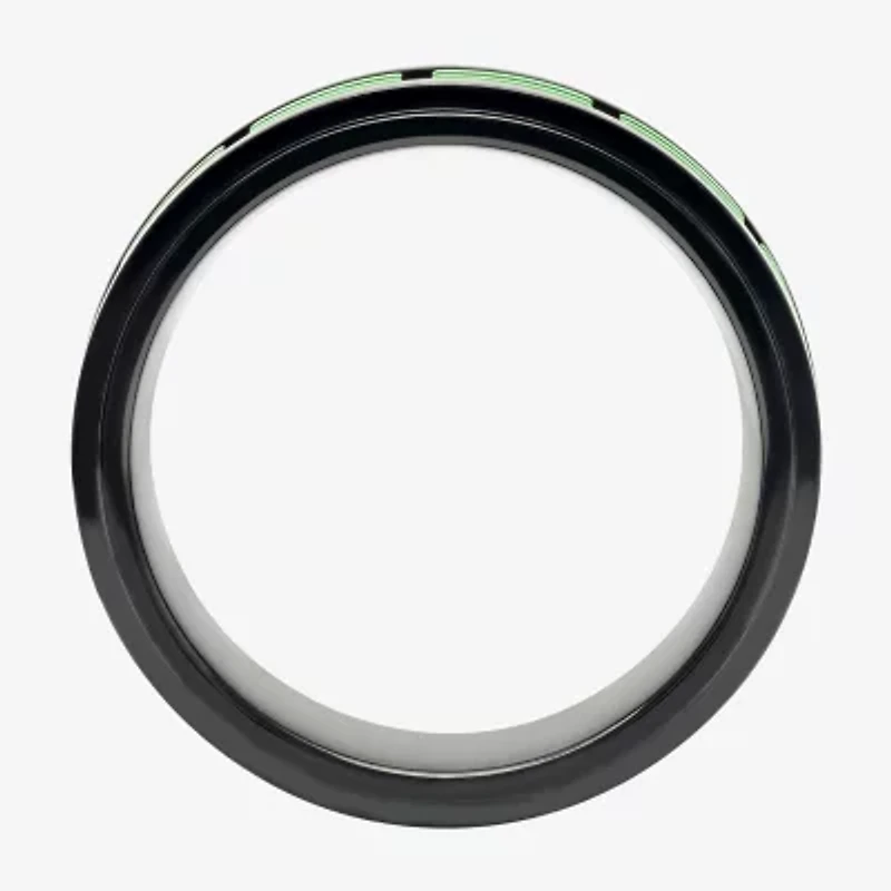 Mens 8MM Stainless Steel Wedding Band