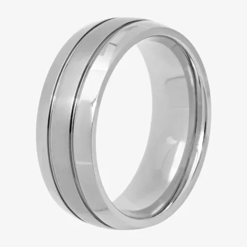 Mens 8MM Titanium Wedding Band