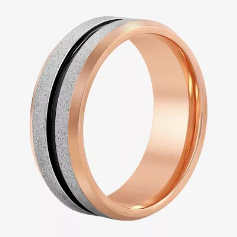 Mens 8MM Cobalt Wedding Band