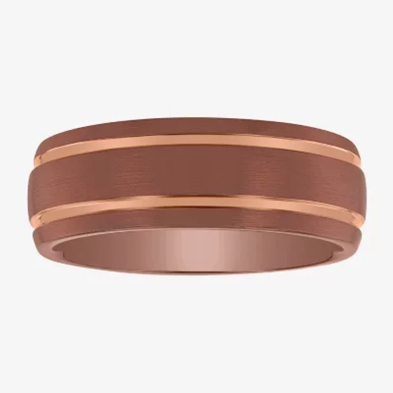 Mens 8MM Cobalt Wedding Band