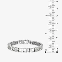 Genuine Gemstone Sterling Silver 7.5 Inch Tennis Bracelet