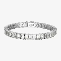 Genuine Gemstone Sterling Silver 7.5 Inch Tennis Bracelet