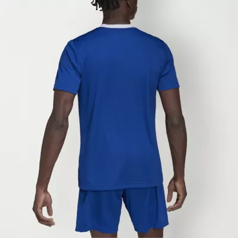 adidas Soccer Mens V Neck Short Sleeve Slim Jersey