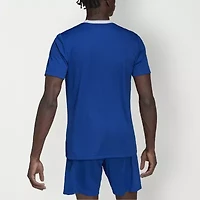 adidas Soccer Mens V Neck Short Sleeve Slim Jersey
