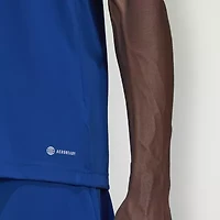 adidas Soccer Mens V Neck Short Sleeve Slim Jersey