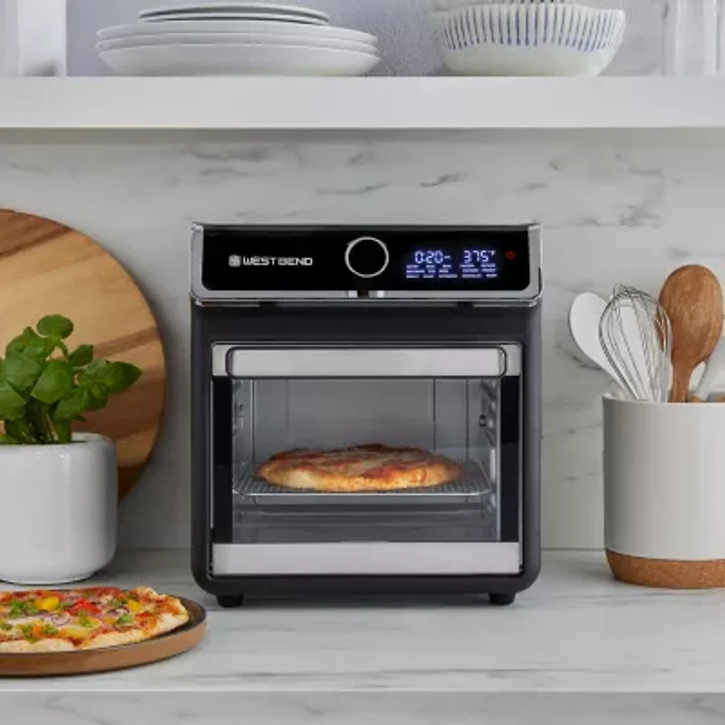 West Bend 15 Qt. Air Fryer Oven with 16 Presets, in Black