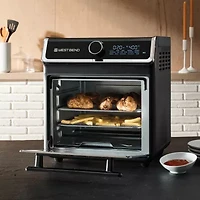 West Bend 15 Qt. Air Fryer Oven with 16 Presets, in Black