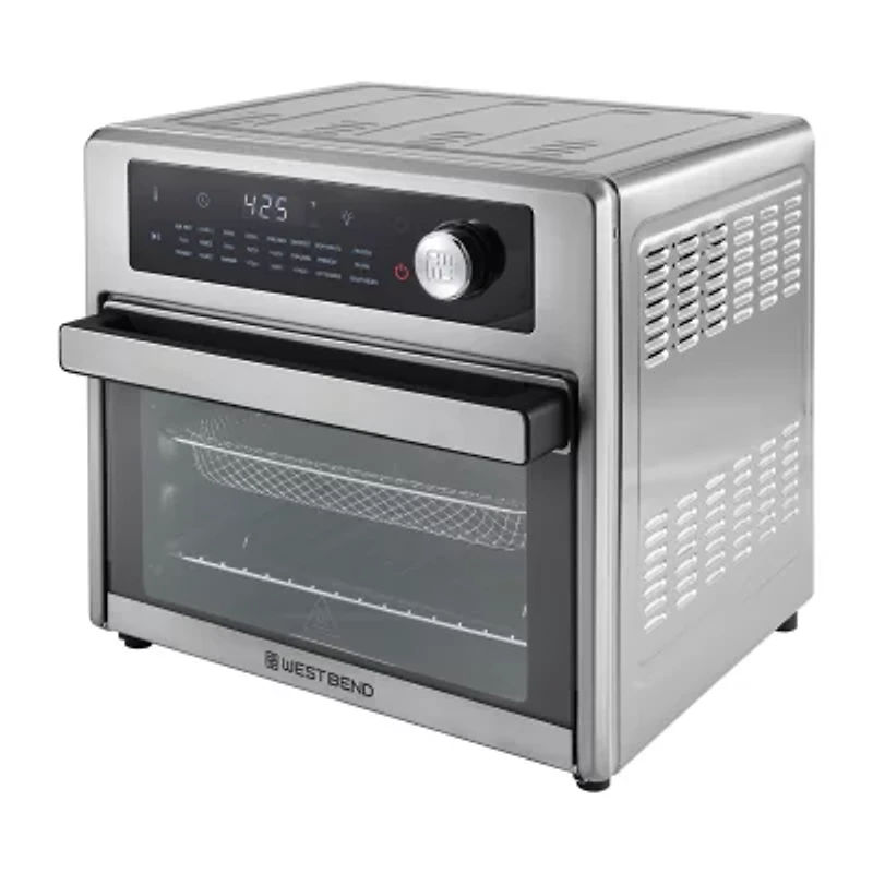 West Bend XL Air Fryer Oven with 24 Presets, 26 Quart, in Stainless Steel